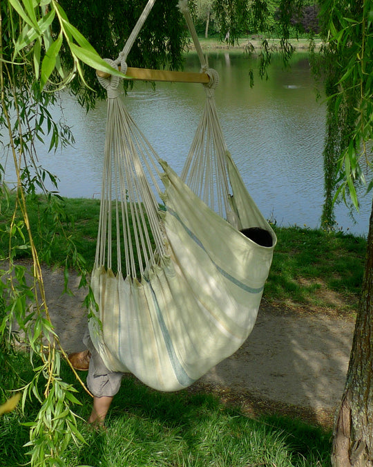 organic cotton natural dye brazilian chair hammock