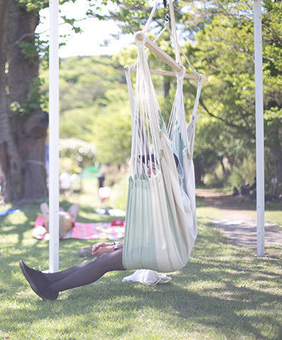 organic cotton natural dye brazilian chair hammock
