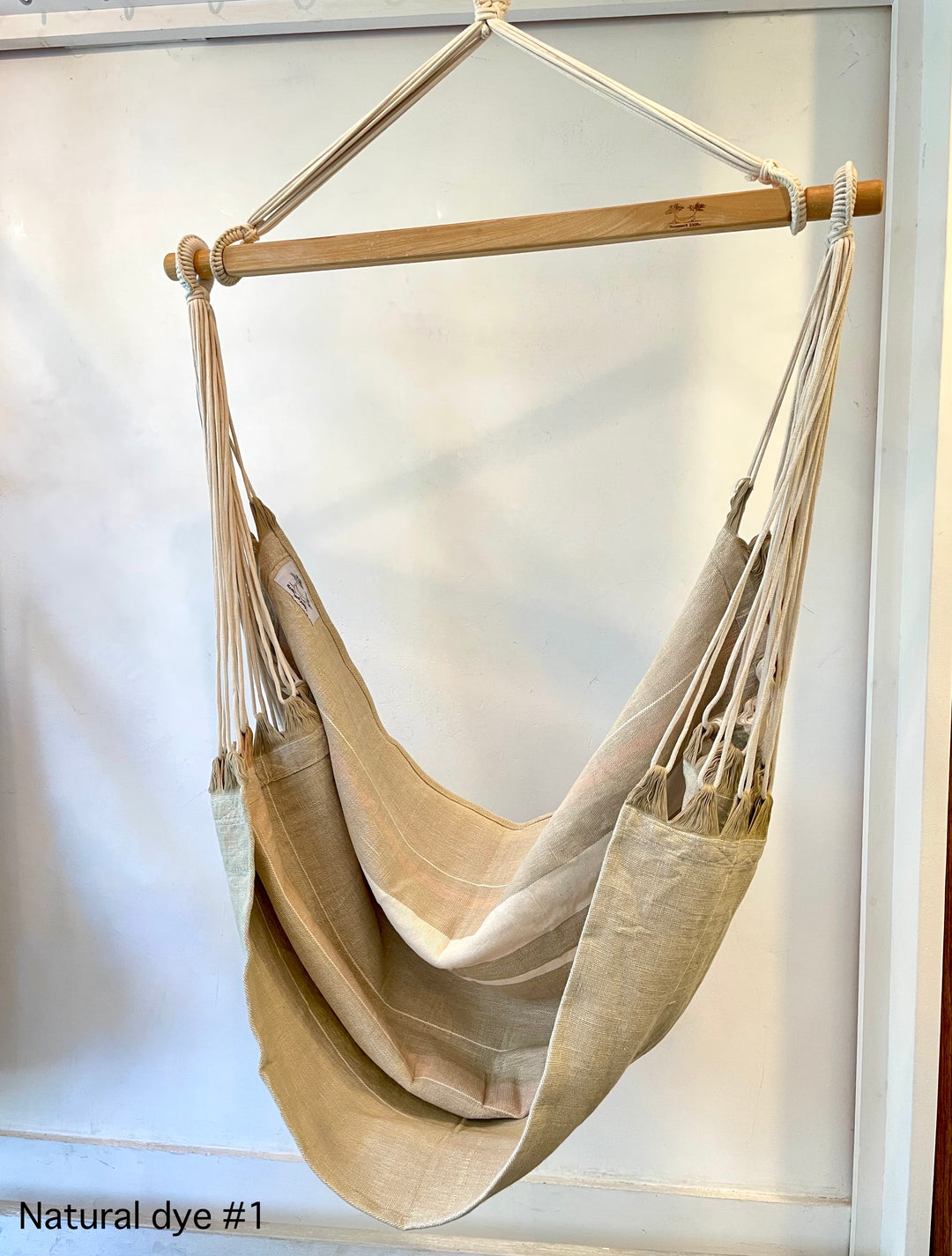 organic cotton natural dye brazilian chair hammock