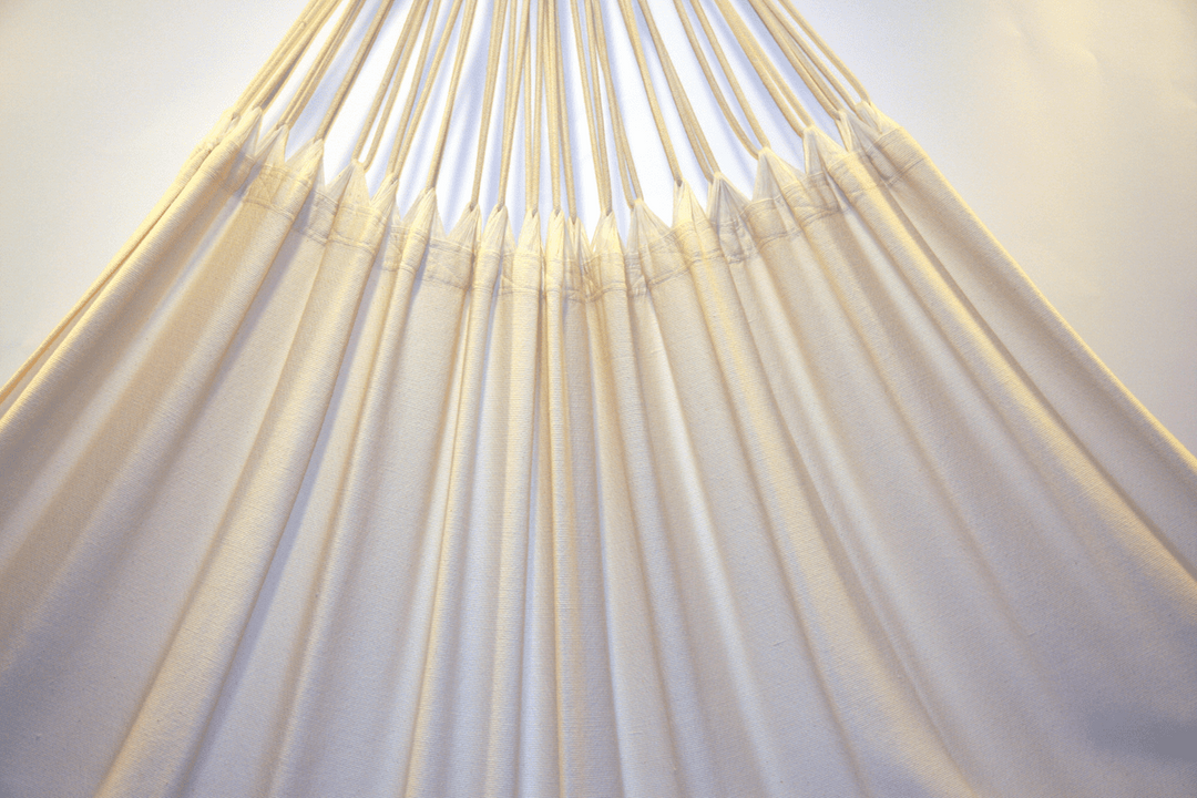 organic cotton wide brazilian hammock - plain white
