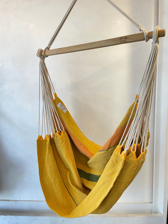 organic cotton natural dye brazilian chair hammock