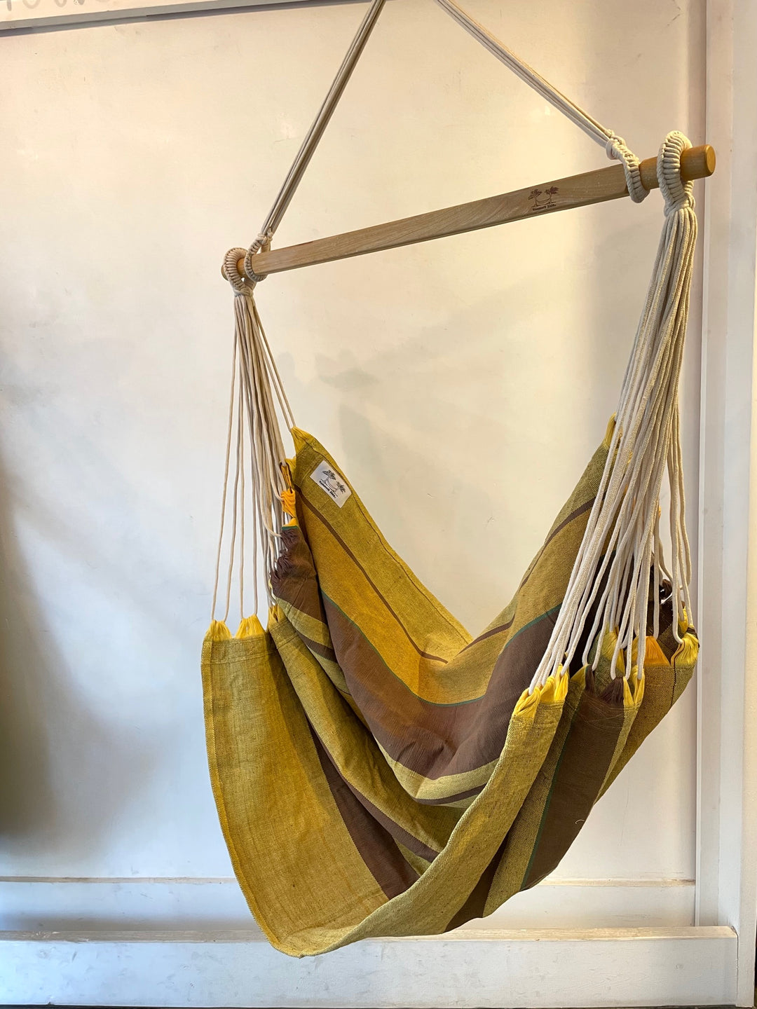 organic cotton natural dye brazilian chair hammock